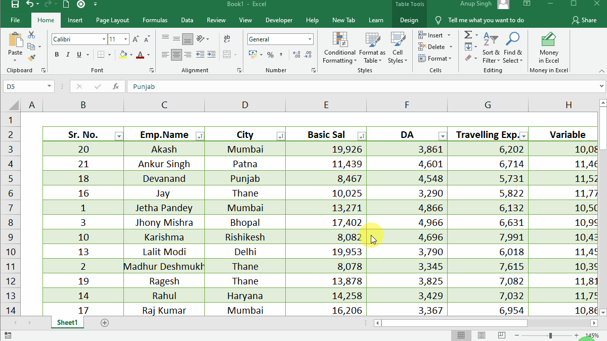 Types Of Tables In Excel BEST GAMES WALKTHROUGH